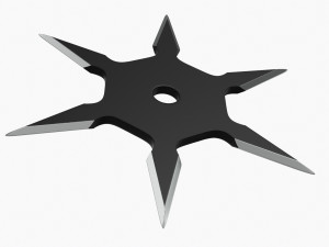 Shuriken Throwing Ninja Knife 07 3D Модель