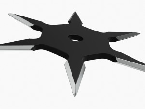 Shuriken Throwing Ninja Knife 07 3D Модель