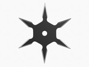 Shuriken Throwing Ninja Knife 07 3D Модель