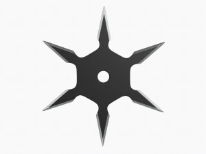 Coltello Ninja da lancio Shuriken 07 Modello 3D