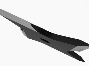 Shuriken Throwing Ninja Knife 08 3D Model
