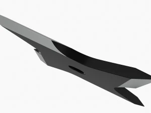 Shuriken Throwing Ninja Knife 08 3D Model