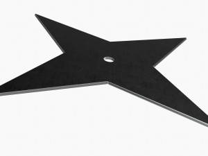 Shuriken Throwing Ninja Knife 09 3D Модель