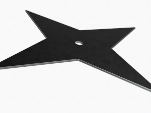 Shuriken Throwing Ninja Knife 09 3D Model