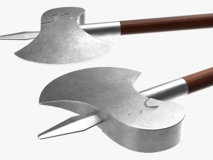 Single Blade Axe Pair Model 3D