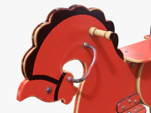 Spring Rocking Horse 3D Model
