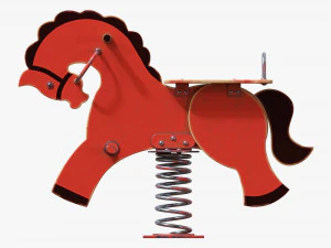 Spring Rocking Horse 3D Model