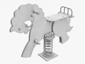Spring Rocking Horse 3D Model