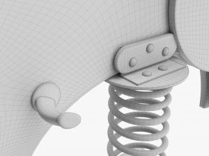 Spring Rocking Horse 3D Model