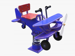 Spring Rocking Plane 3D Model