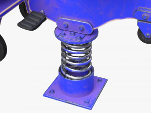 Spring Rocking Plane 3D Model