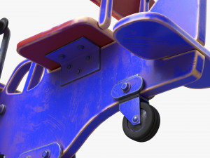 Spring Rocking Plane 3D-Modell