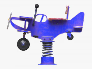 Spring Rocking Plane 3D Model