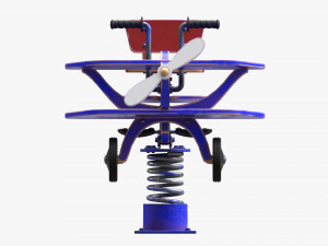 Spring Rocking Plane 3D-Modell