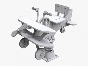 Spring Rocking Plane 3D-Modell