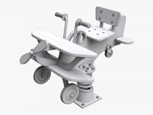 Spring Rocking Plane 3D Model