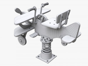 Spring Rocking Plane 3D-Modell