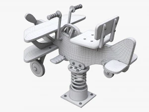 Spring Rocking Plane 3D Model