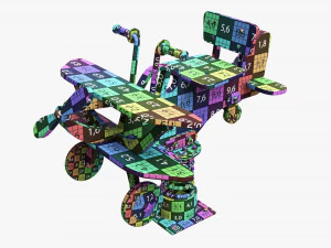 Spring Rocking Plane 3D Model