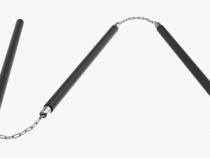 Staff Three Sectional Plastic 3D Model