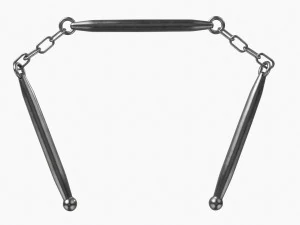 Staff Three Sectional Short Metal 3D Model