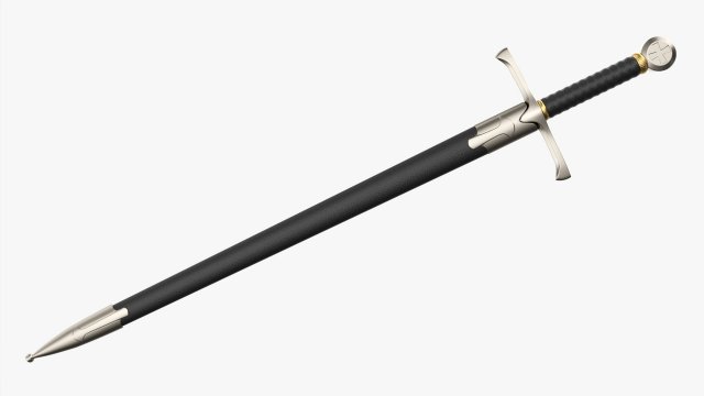 Templar Sword Metal Modello 3D .c4d .max .obj .3ds .fbx .stl .blend 