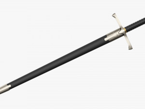 Templar Sword Metal 3D Model