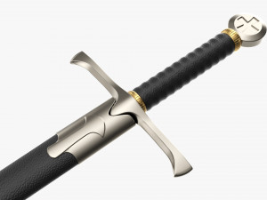 Templar Sword Metal Modello 3D