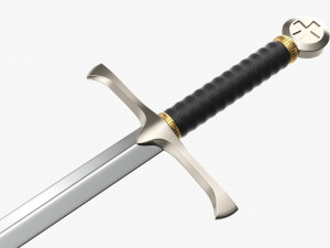 Templar Sword Metal Modello 3D