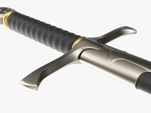 Templar Sword Metal Modello 3D