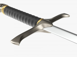 Templar Sword Metal Modello 3D