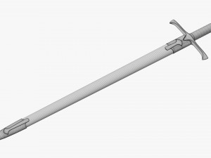 Templar Sword Metal Modello 3D