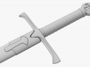 Templar Sword Metal Modello 3D