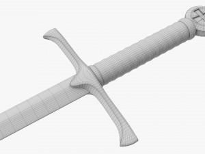 Templar Sword Metal Modello 3D