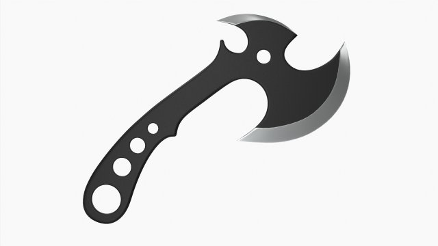Throwing Axe 3D Model .c4d .max .obj .3ds .fbx .stl .blend 