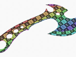 कुल्हाड़ी फेंकना 3D मॉडल