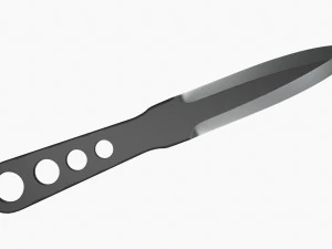 Coltello da lancio 01 Modello 3D