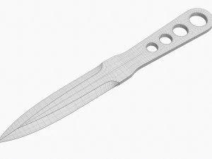 Coltello da lancio 01 Modello 3D