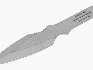 Throwing Knife 02 Model 3D