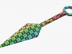 Coltello da lancio 03 Modello 3D