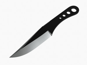 Throwing Knife 04 3D Model