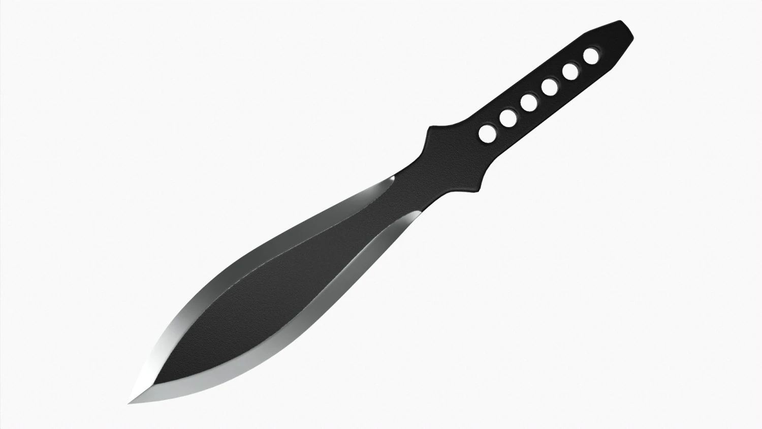 Throwing Knife 06 3D Model .c4d .max .obj .3ds .fbx .stl .blend 