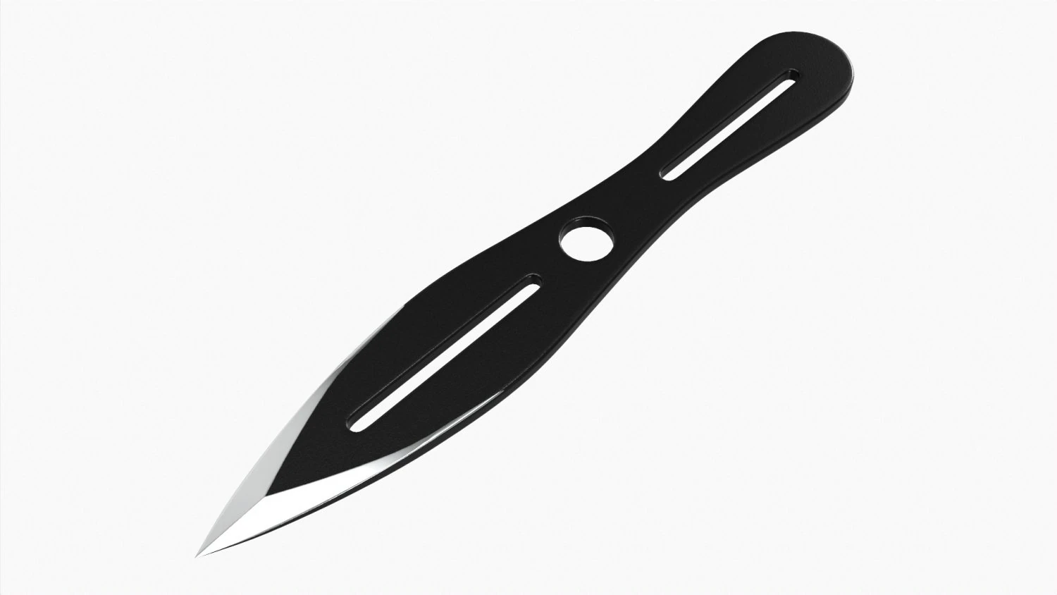Throwing Knife 09 3D Model .c4d .max .obj .3ds .fbx .stl .blend 