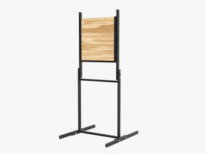 Throwing Weapons Wooden Target Stand Model 3D