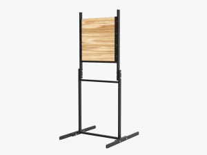 Throwing Weapons Wooden Target Stand 3D Model