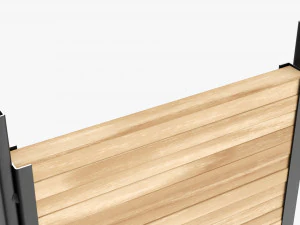 Throwing Weapons Wooden Target Stand 3D Model