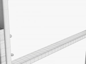 Throwing Weapons Wooden Target Stand 3D Model