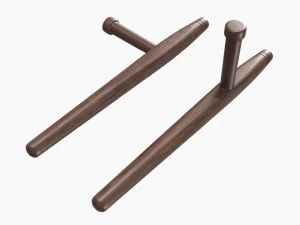 Tonfa Okinawa Ahşap 3D Model