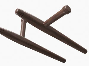 Tonfa Okinawa Wood 3D Model