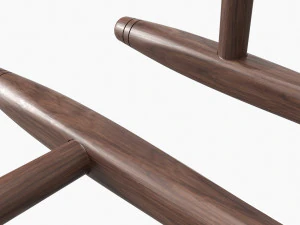 Tonfa Okinawa Wood 3D Model